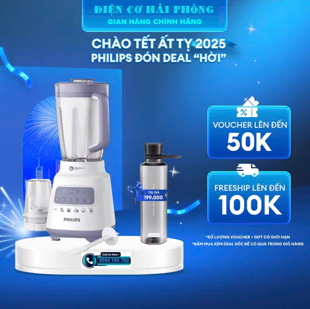 Máy xay sinh tố Philips HR2221