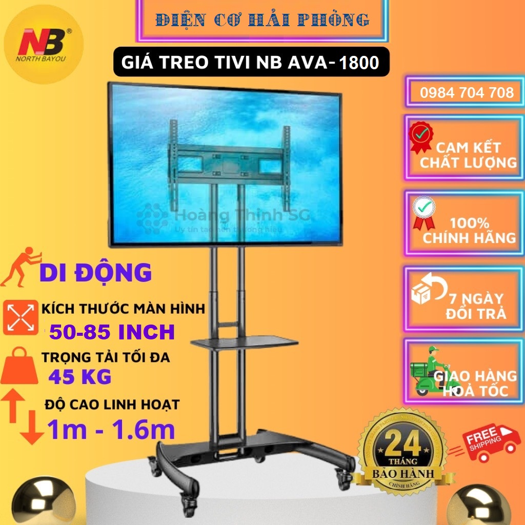 Giá treo Tivi di động AVA1800 ( 55 - 85 INCH )